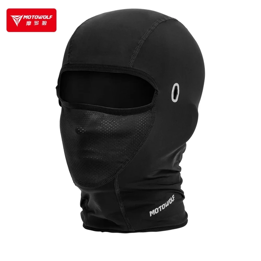 Motowolf MDL1919 Ninja Mask RED AND BLACK